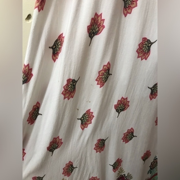 Umgee Womens Rayon Mixed Floral Print V Neck Cap Sleeves Maxi Dress Size M - Picture 11 of 15